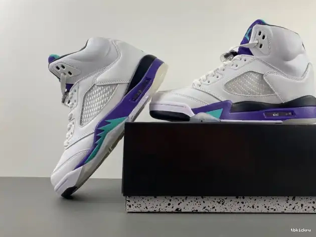 Cheap TBkick Air 5 Jordan Grape 136027-108 Retro (2013) 0607